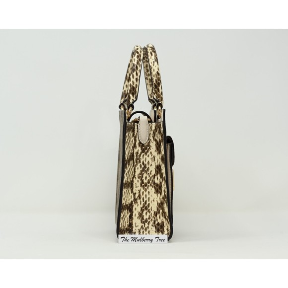 COACH PEPPER Mini Crossbody Signature Canvas Snakeskin Leather C7227 NWT $378 - Picture 4 of 16